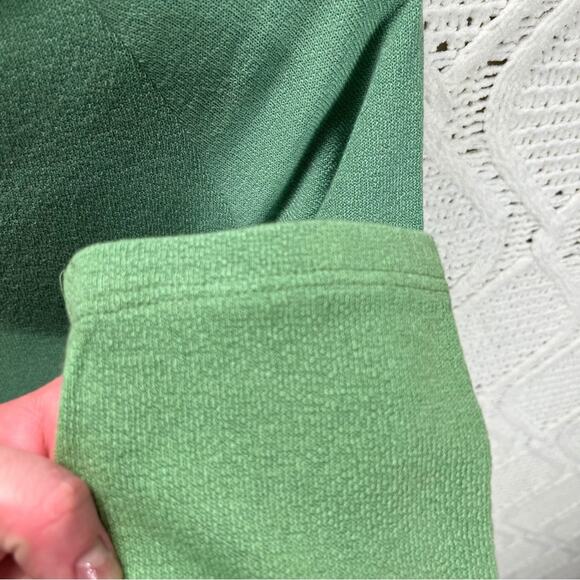 VTG ONE HEART Green Y2K Preppy Boat Neck Bow Coquette 90s Knit Sweater Sz Small - Picture 5 of 5